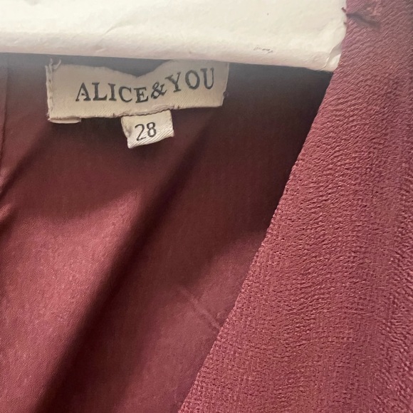 Burgundy dress perfect for wedding fall season! - Picture 3 of 6